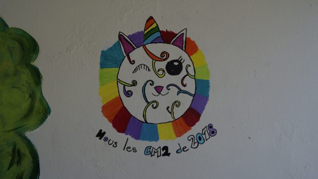 Fin de chantier : Fresque avec les CM2