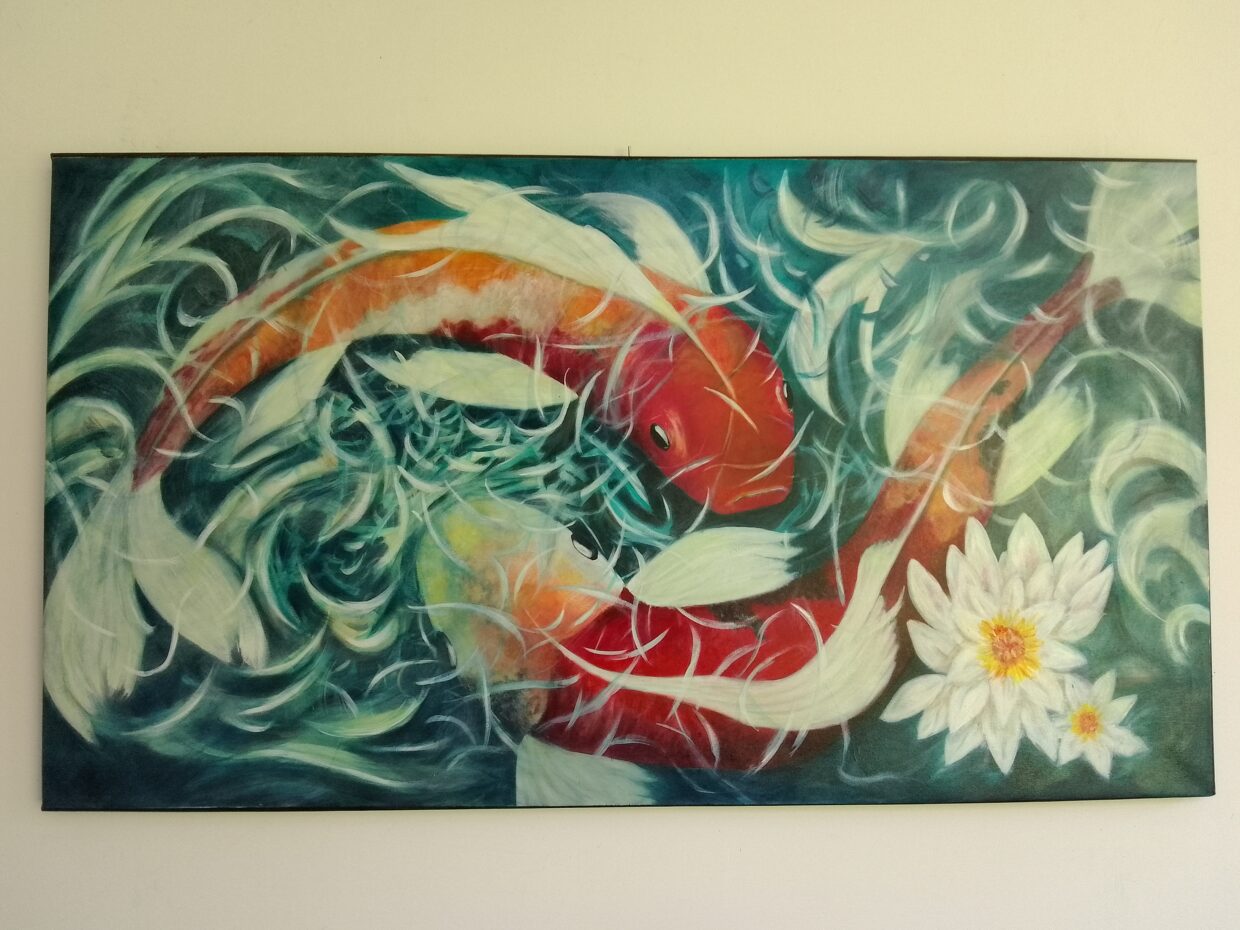 Sushi et sashimi acrylique